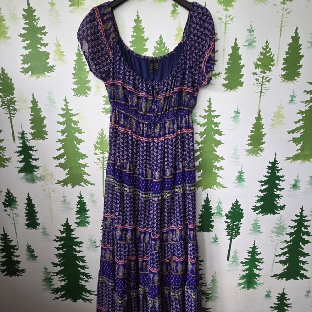 Fun & Flirt Blue Floral Patterned Dress